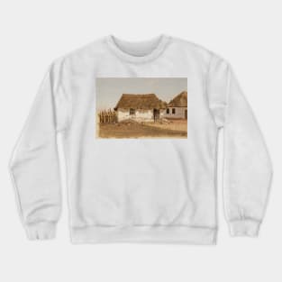 Colombia, Barranquilla, Two Houses by Frederic Edwin Church Crewneck Sweatshirt